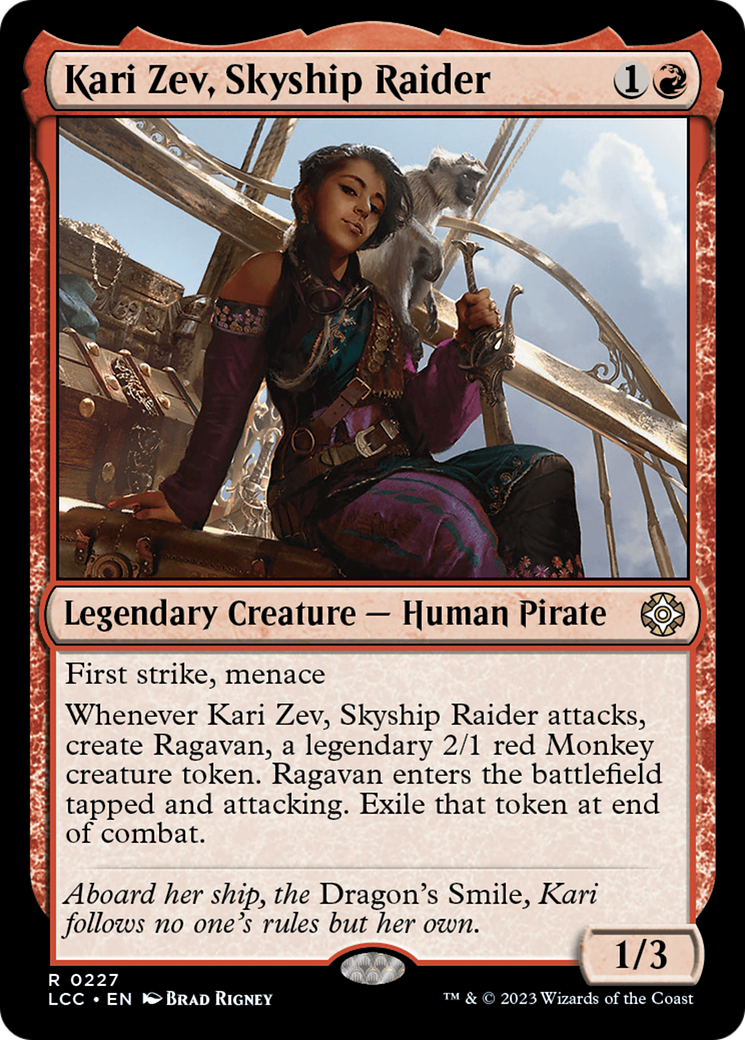 Kari Zev, Skyship Raider [The Lost Caverns of Ixalan Commander] | Kessel Run Games Inc. 