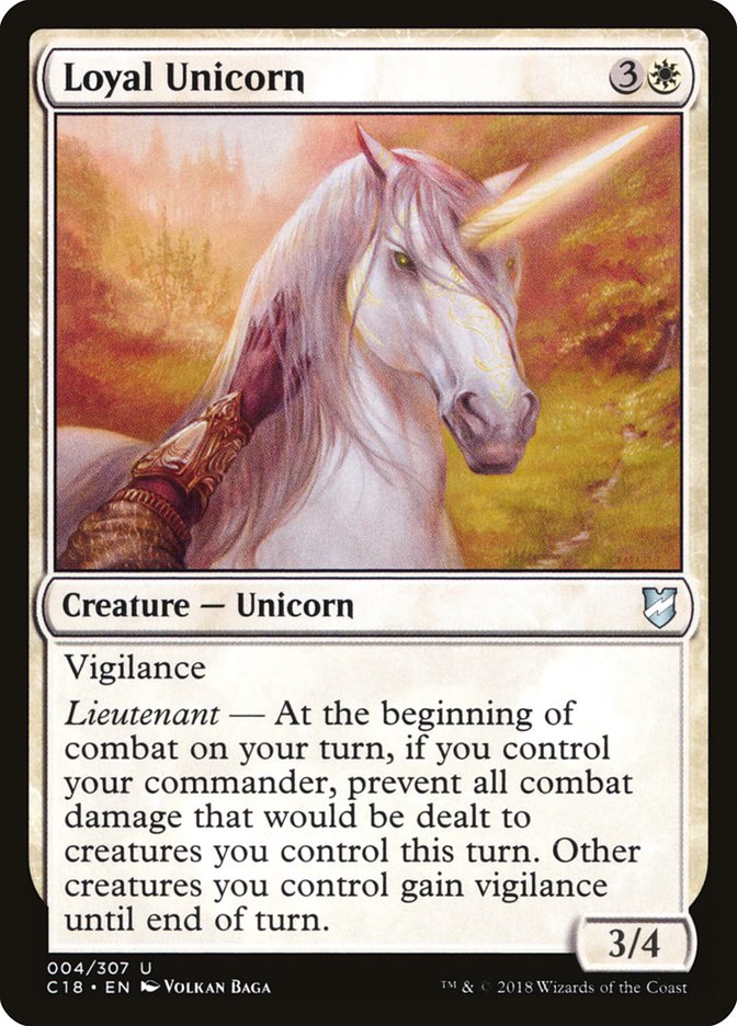 Loyal Unicorn [Commander 2018] | Kessel Run Games Inc. 