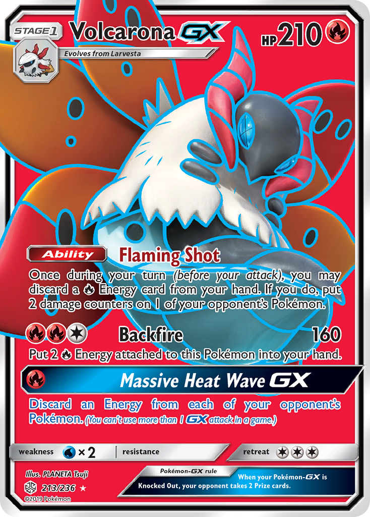 Volcarona GX (213/236) [Sun & Moon: Cosmic Eclipse] | Kessel Run Games Inc. 