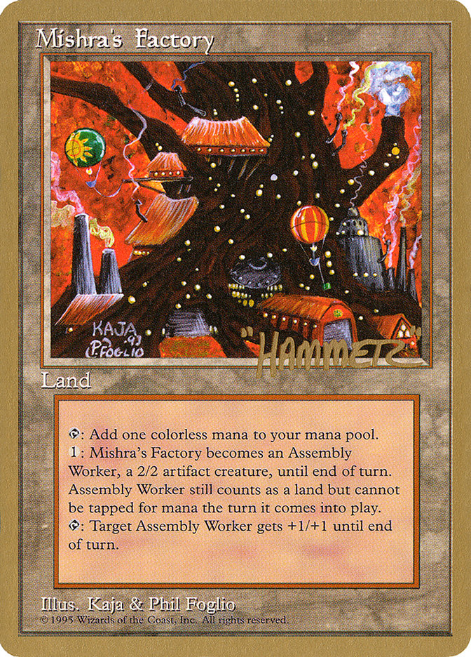 Mishra's Factory (Shawn "Hammer" Regnier) [Pro Tour Collector Set] | Kessel Run Games Inc. 