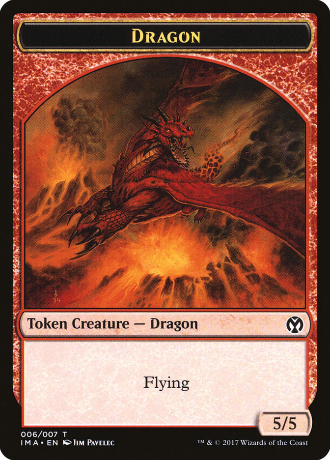 Dragon Token (006/007) [Iconic Masters Tokens] | Kessel Run Games Inc. 