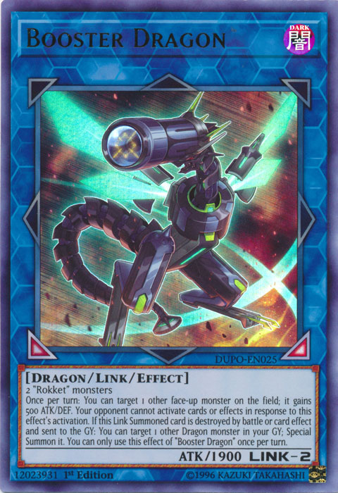 Booster Dragon [DUPO-EN025] Ultra Rare | Kessel Run Games Inc. 