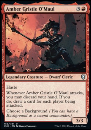 Amber Gristle O'Maul [Commander Legends: Battle for Baldur's Gate] | Kessel Run Games Inc. 