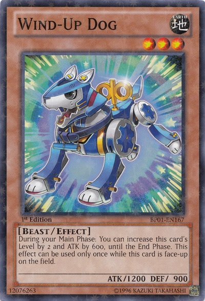 Wind-Up Dog [BP01-EN167] Starfoil Rare | Kessel Run Games Inc. 