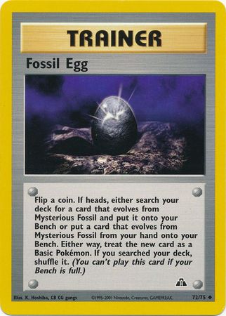 Fossil Egg (72/75) [Neo Discovery Unlimited] | Kessel Run Games Inc. 