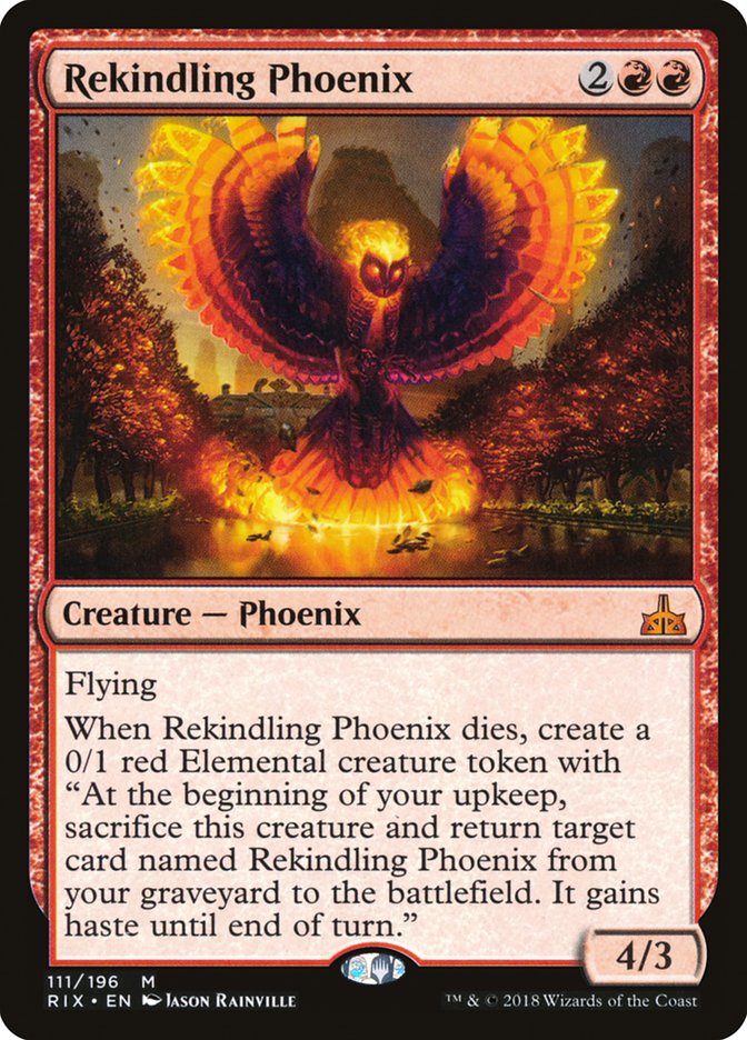 Rekindling Phoenix [Rivals of Ixalan] | Kessel Run Games Inc. 