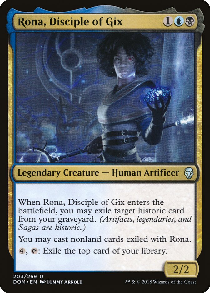 Rona, Disciple of Gix [Dominaria] | Kessel Run Games Inc. 