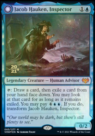 Jacob Hauken, Inspector // Hauken's Insight [Innistrad: Crimson Vow Prerelease Promos] | Kessel Run Games Inc. 