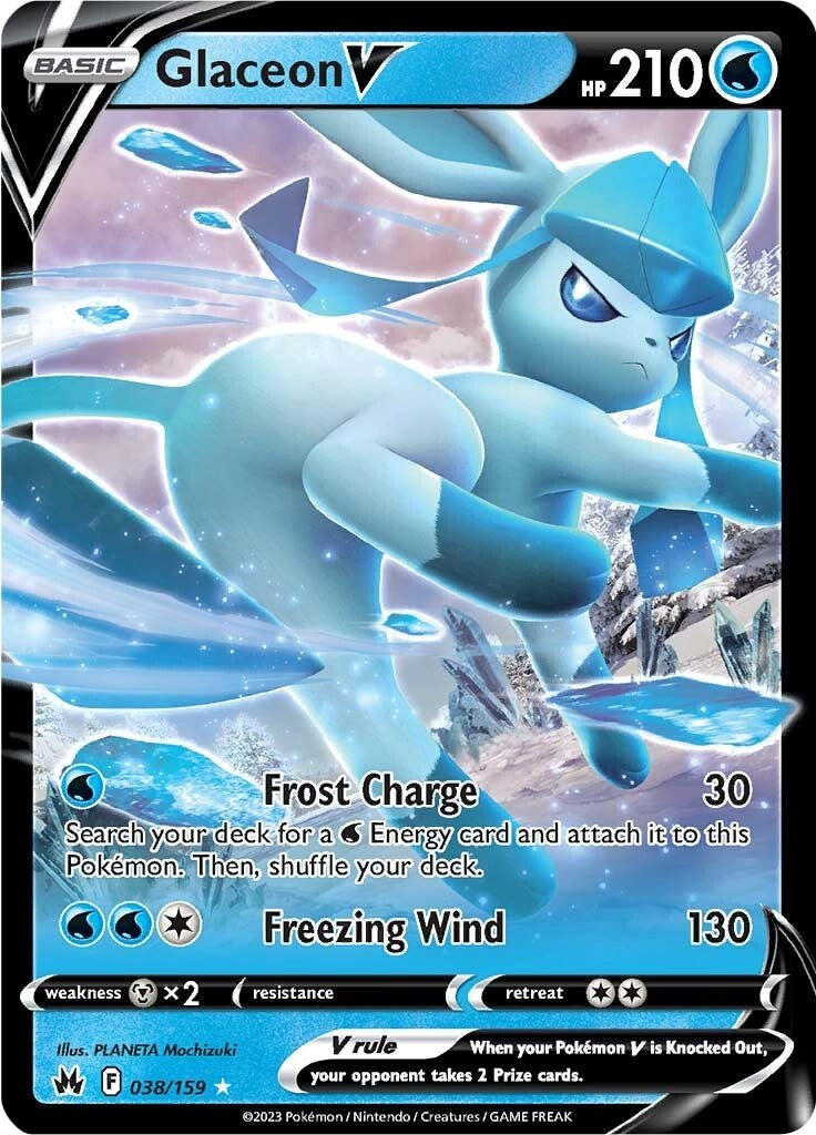 Glaceon V (038/159) [Sword & Shield: Crown Zenith] | Kessel Run Games Inc. 