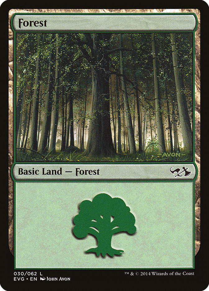 Forest (30) (Elves vs. Goblins) [Duel Decks Anthology] | Kessel Run Games Inc. 