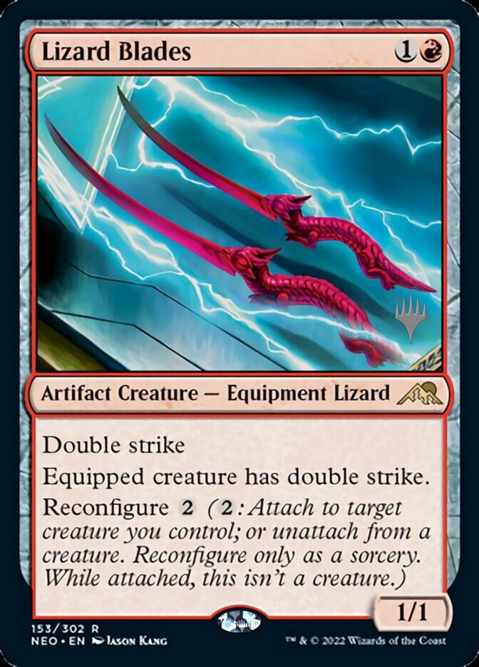 Lizard Blades (Promo Pack) [Kamigawa: Neon Dynasty Promos] | Kessel Run Games Inc. 