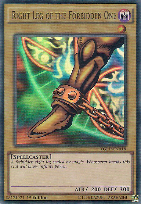 Right Leg of the Forbidden One [YGLD-ENA18] Ultra Rare | Kessel Run Games Inc. 