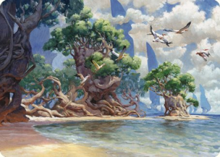 Yavimaya Coast Art Card [Dominaria United Art Series] | Kessel Run Games Inc. 