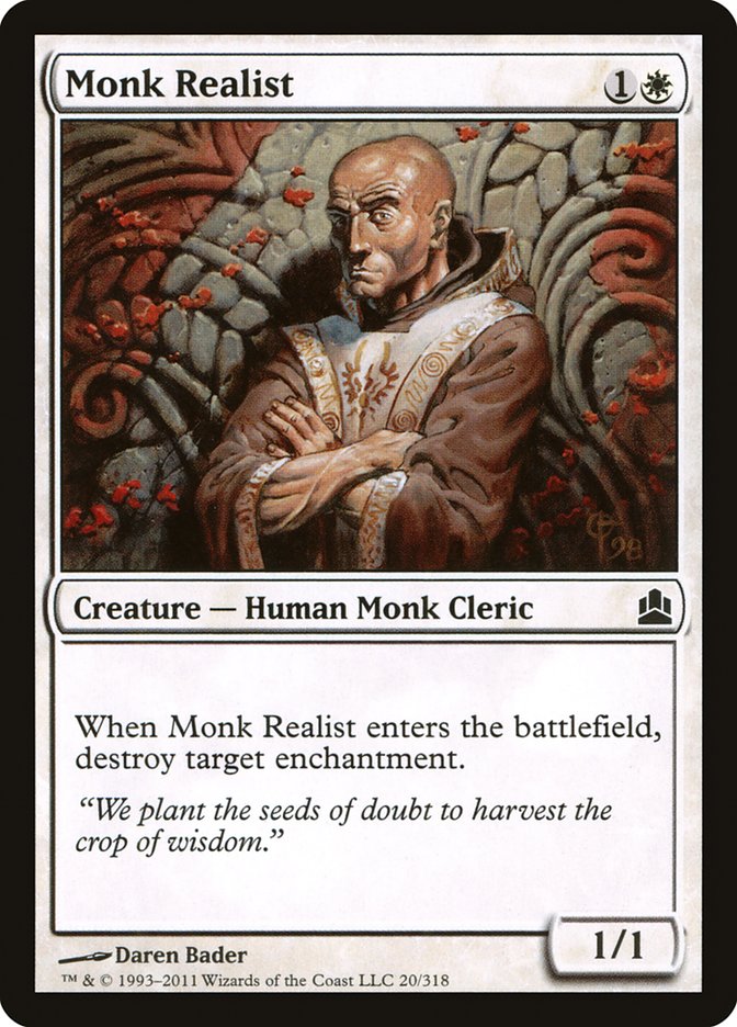 Monk Realist [Commander 2011] | Kessel Run Games Inc. 