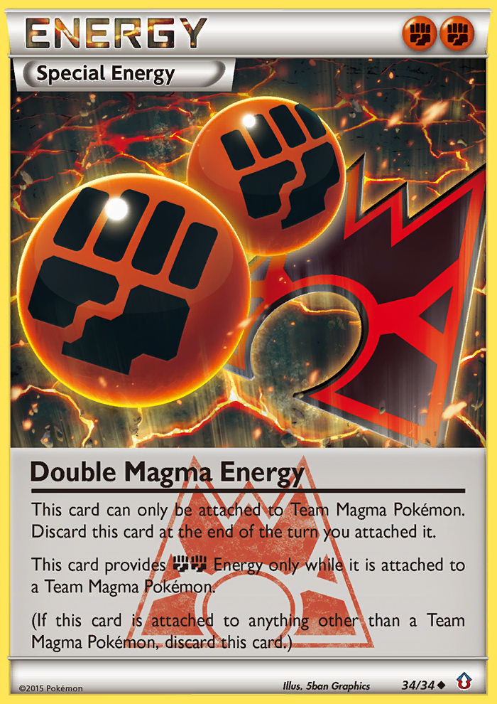 Double Magma Energy (34/34) [XY: Double Crisis] | Kessel Run Games Inc. 