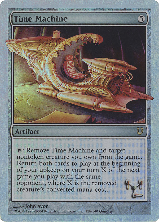 Time Machine (Alternate Foil) [Unhinged] | Kessel Run Games Inc. 