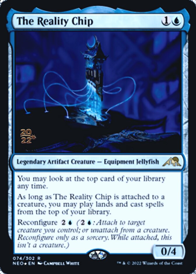 The Reality Chip [Kamigawa: Neon Dynasty Prerelease Promos] | Kessel Run Games Inc. 