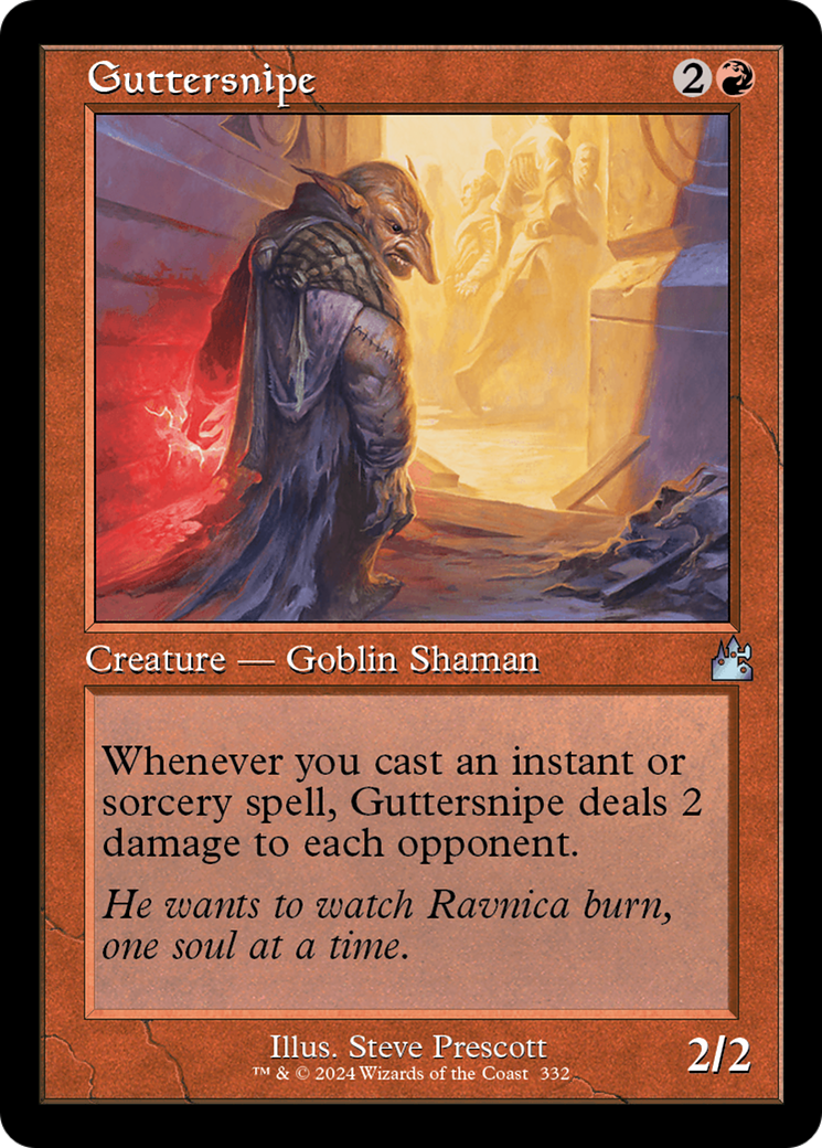 Guttersnipe (Retro Frame) [Ravnica Remastered] | Kessel Run Games Inc. 