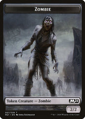 Construct // Zombie Double-Sided Token [Core Set 2021 Tokens] | Kessel Run Games Inc. 