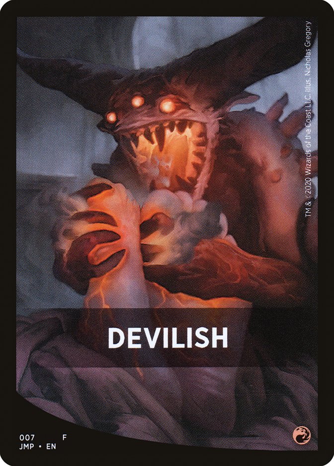 Devilish Theme Card [Jumpstart Front Cards] | Kessel Run Games Inc. 