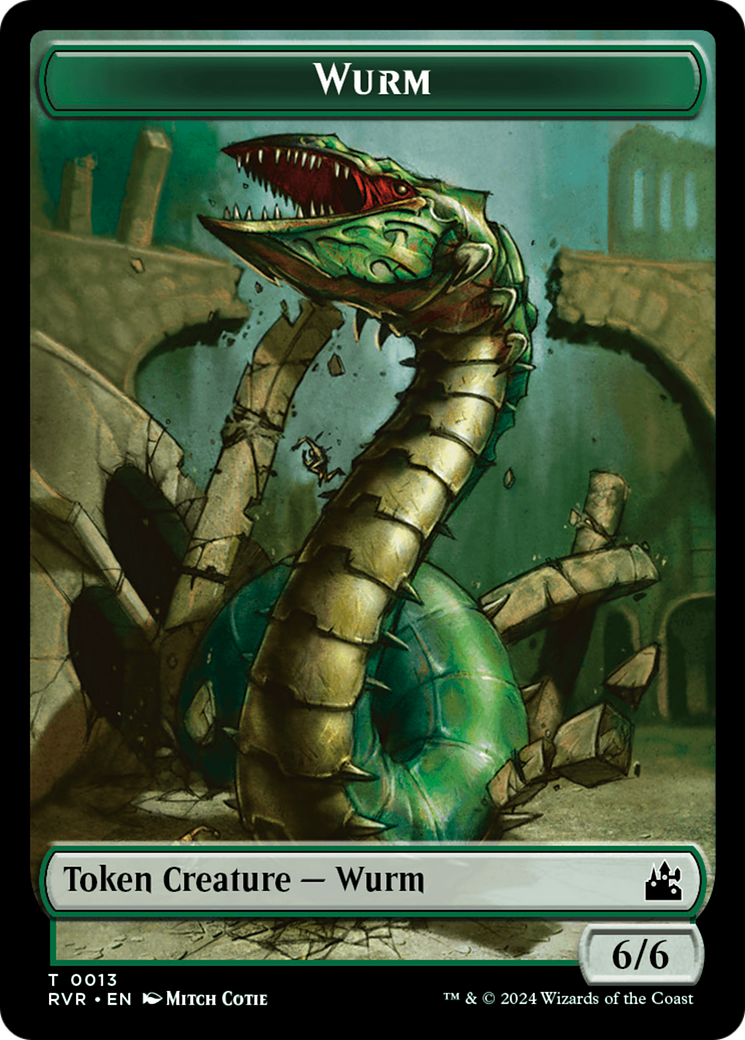 Goblin (0008) // Wurm Double-Sided Token [Ravnica Remastered Tokens] | Kessel Run Games Inc. 