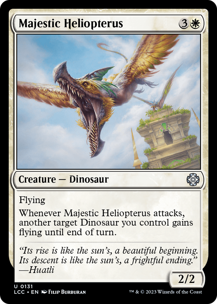 Majestic Heliopterus [The Lost Caverns of Ixalan Commander] | Kessel Run Games Inc. 