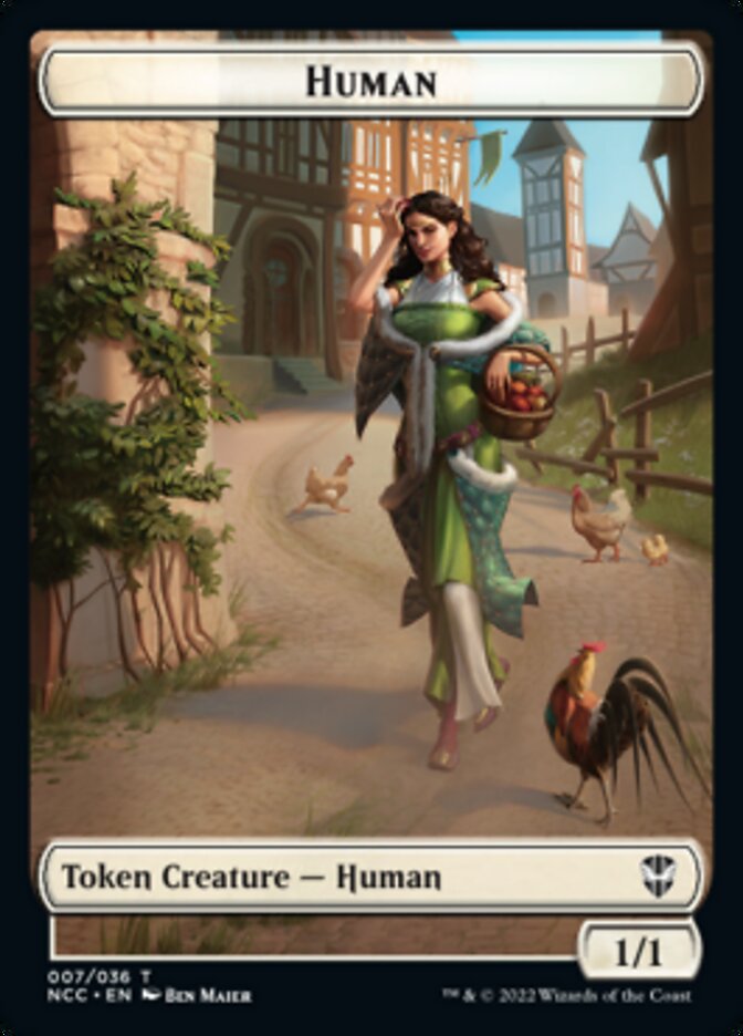 Eldrazi Spawn // Human Double-Sided Token [Streets of New Capenna Commander Tokens] | Kessel Run Games Inc. 