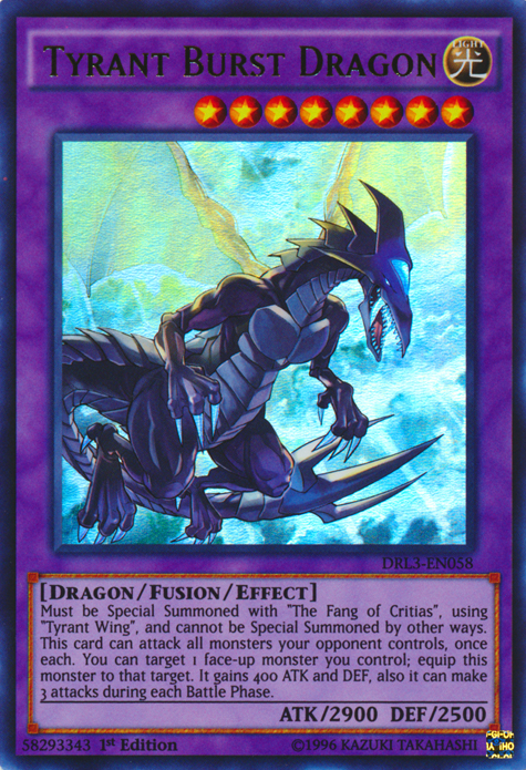 Tyrant Burst Dragon [DRL3-EN058] Ultra Rare | Kessel Run Games Inc. 