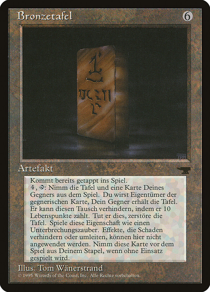 Bronze Tablet (German) - "Bronzetafel" [Renaissance] | Kessel Run Games Inc. 