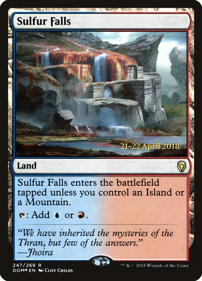 Sulfur Falls [Dominaria Prerelease Promos] | Kessel Run Games Inc. 