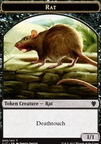 Rat // Cat Double-Sided Token [Commander 2017 Tokens] | Kessel Run Games Inc. 