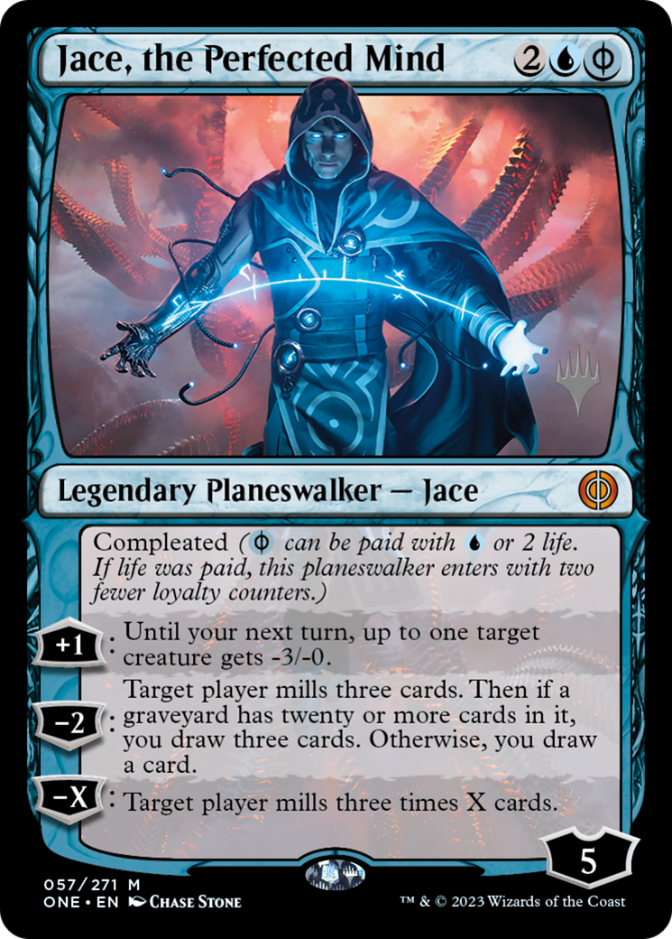 Jace, the Perfected Mind (Promo Pack) [Phyrexia: All Will Be One Promos] | Kessel Run Games Inc. 