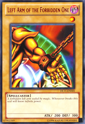 Left Arm of the Forbidden One (Red) [DL11-EN005] Rare | Kessel Run Games Inc. 