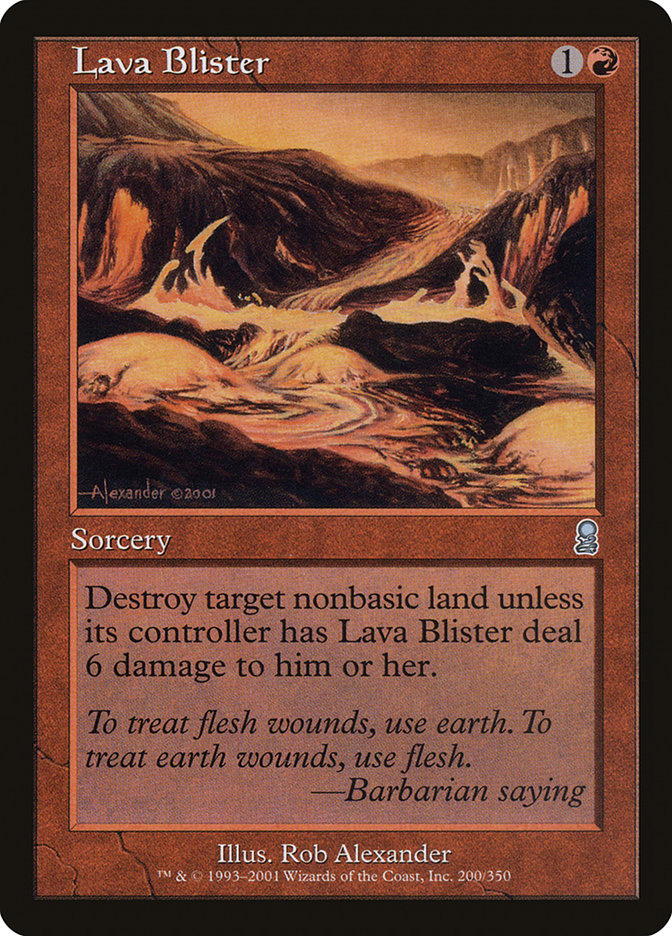 Lava Blister [Odyssey] | Kessel Run Games Inc. 