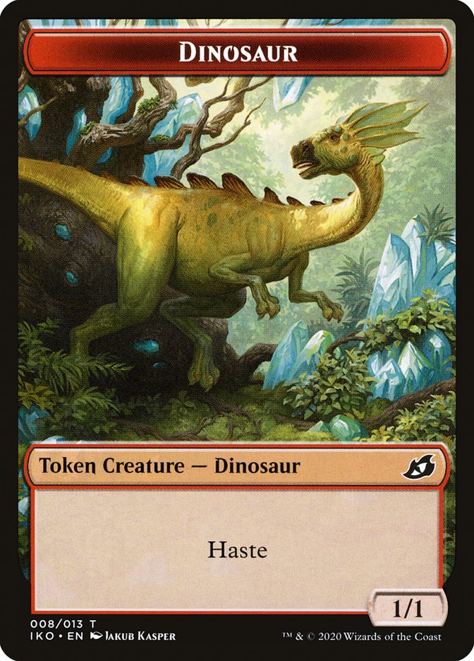 Dinosaur Token [Ikoria: Lair of Behemoths Tokens] | Kessel Run Games Inc. 