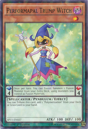 Performapal Trump Witch [SP15-EN027] Shatterfoil Rare | Kessel Run Games Inc. 