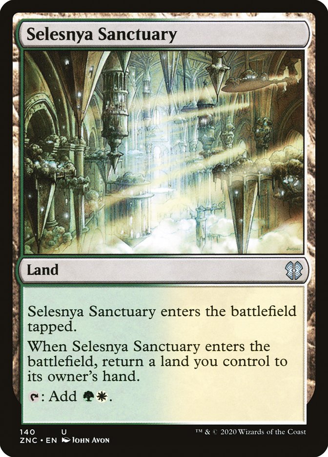 Selesnya Sanctuary [Zendikar Rising Commander] | Kessel Run Games Inc. 