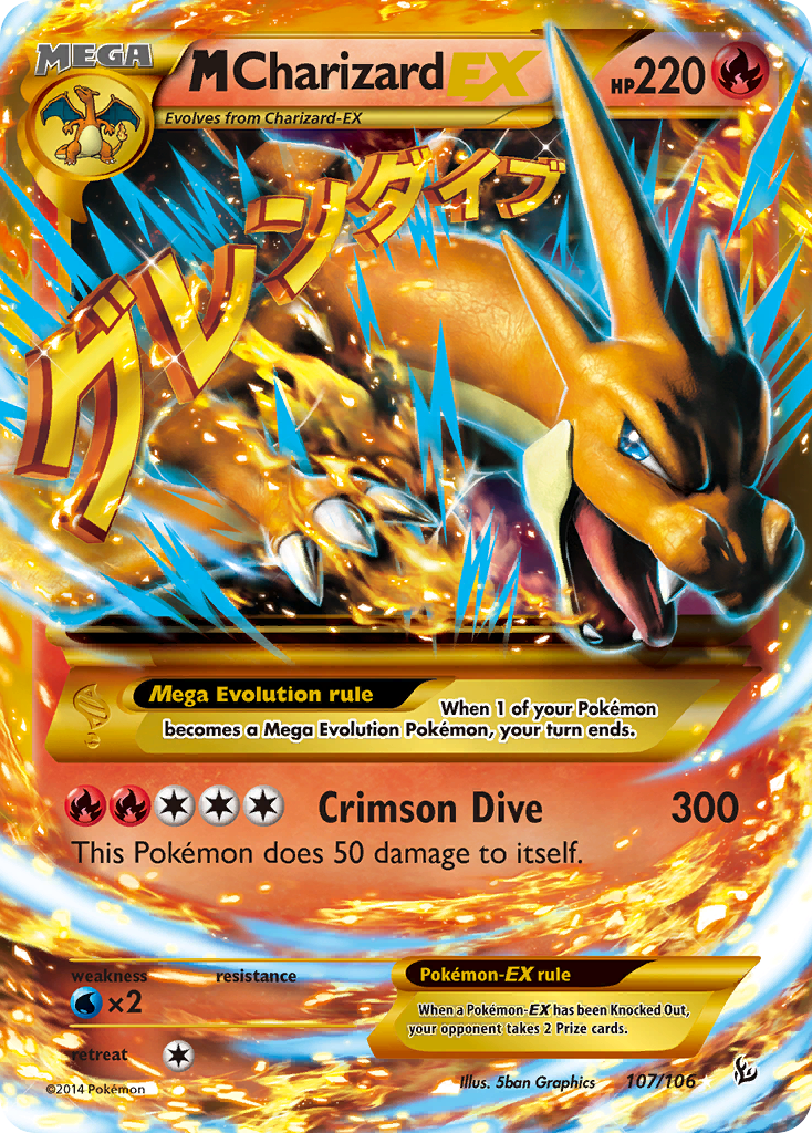 M Charizard EX (107/106) [XY: Flashfire] | Kessel Run Games Inc. 