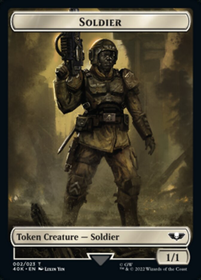 Soldier (002) // Zephyrim Double-Sided Token [Warhammer 40,000 Tokens] | Kessel Run Games Inc. 