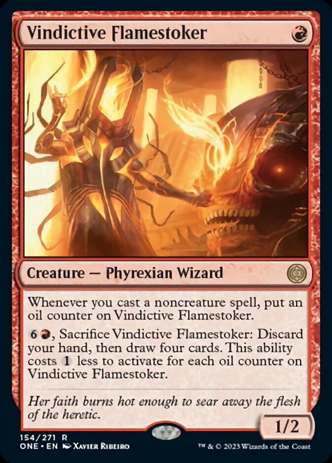 Vindictive Flamestoker [Phyrexia: All Will Be One] | Kessel Run Games Inc. 