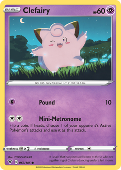 Clefairy (063/185) [Sword & Shield: Vivid Voltage] | Kessel Run Games Inc. 