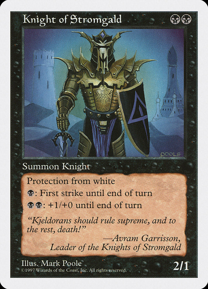 Knight of Stromgald [Fifth Edition] | Kessel Run Games Inc. 
