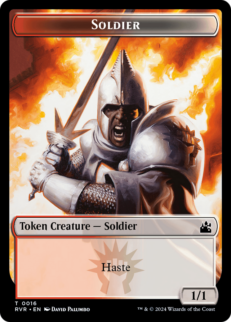 Soldier Token [Ravnica Remastered Tokens] | Kessel Run Games Inc. 