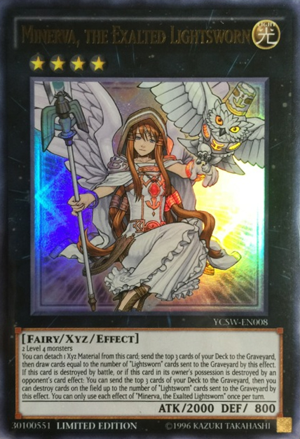 Minerva, the Exalted Lightsworn [YCSW-EN008] Ultra Rare | Kessel Run Games Inc. 