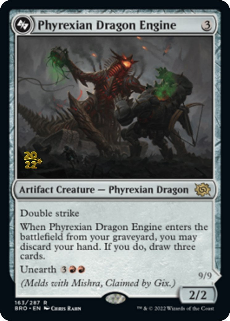 Phyrexian Dragon Engine [The Brothers' War Prerelease Promos] | Kessel Run Games Inc. 