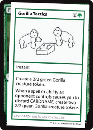 Gorilla Tactics (2021 Edition) [Mystery Booster Playtest Cards] | Kessel Run Games Inc. 