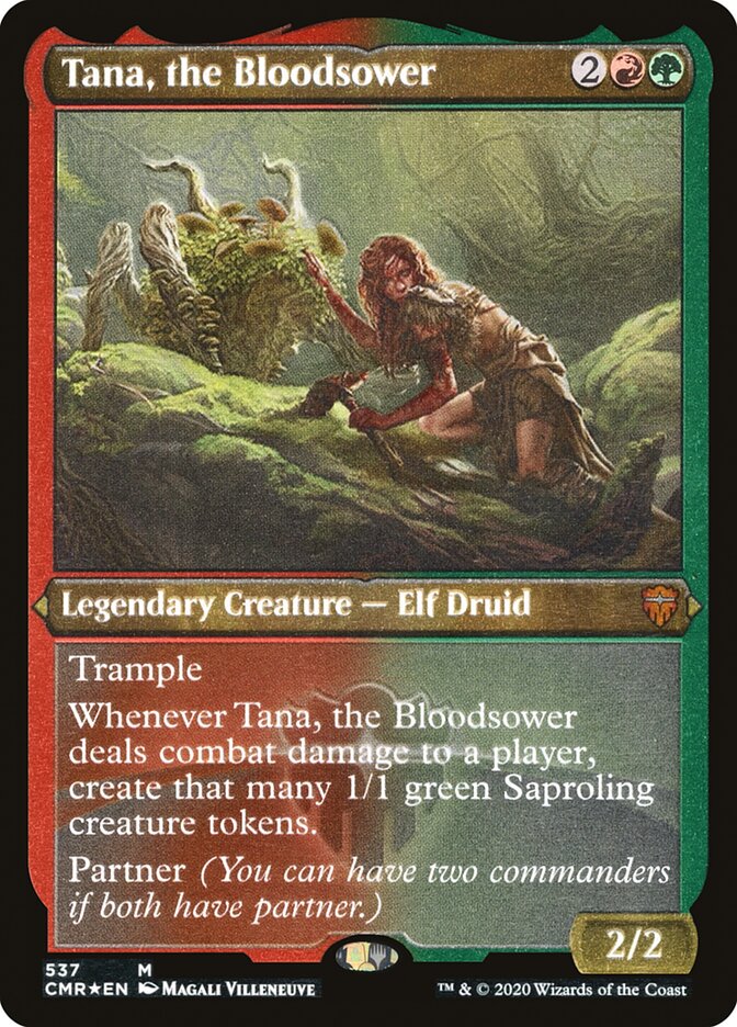 Tana, the Bloodsower (Etched) [Commander Legends] | Kessel Run Games Inc. 