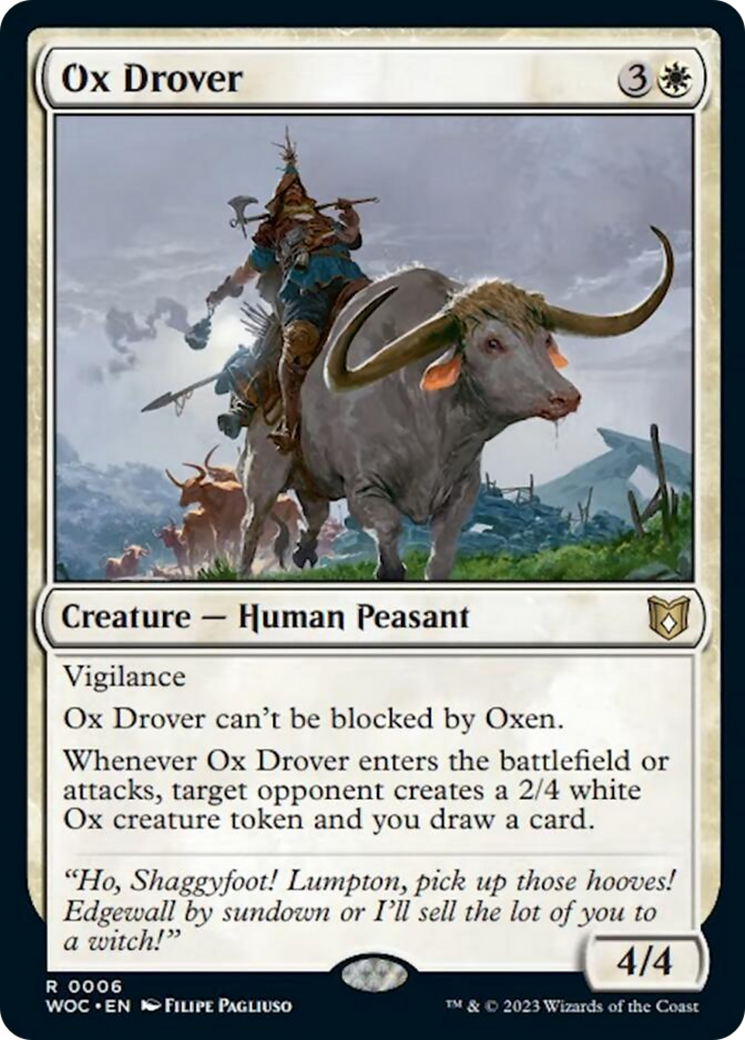 Ox Drover [Wilds of Eldraine Commander] | Kessel Run Games Inc. 