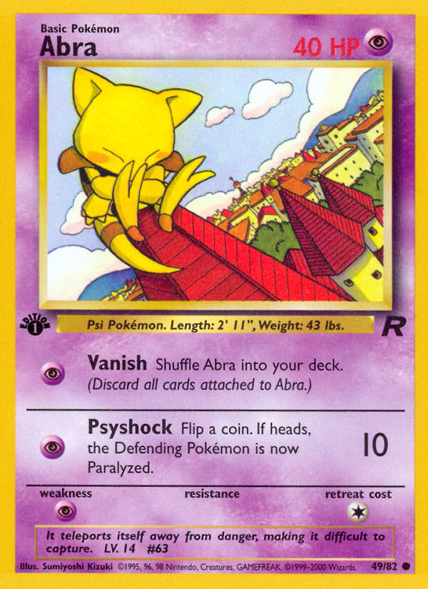 Abra (49/82) [Team Rocket 1st Edition] | Kessel Run Games Inc. 