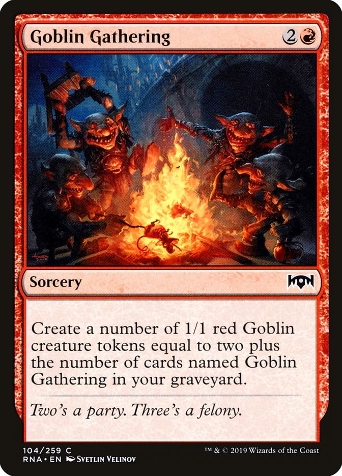 Goblin Gathering [Ravnica Allegiance] | Kessel Run Games Inc. 